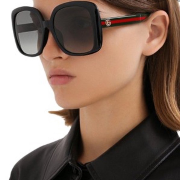 BRAND NEW GUCCI GG0714SA 001 Square Women Sunglasses - Picture 13 of 13